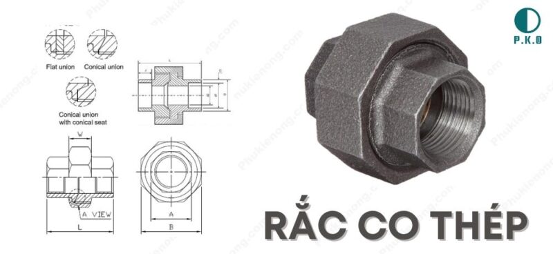 Rắc co thép - sắt | Hàn - Ren | Full size | Giá rẻ #1