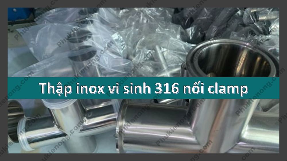 Thập inox 316 vi sinh đầu clamp 1