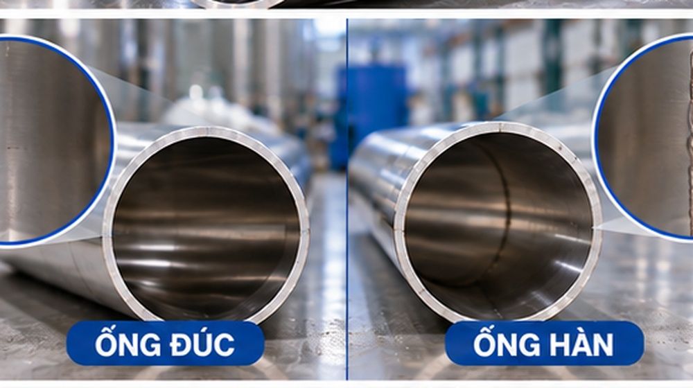 chế tạo ống vi sinh d114.3
