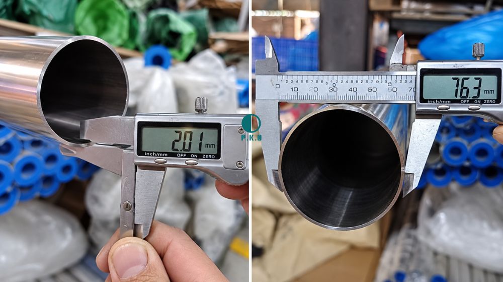 chiều dày ống vi sinh d76.3
