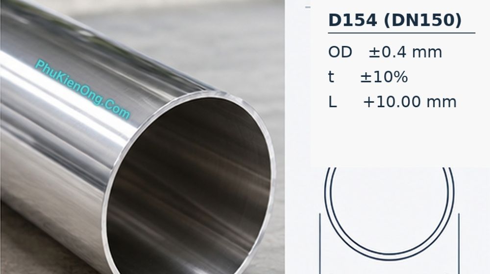 dung sai ống vi sinh d154 dn150