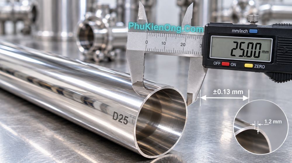 dung sai ống vi sinh d25