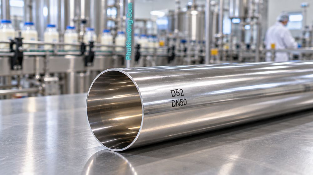 ống vi sinh d52 dn50 là gì