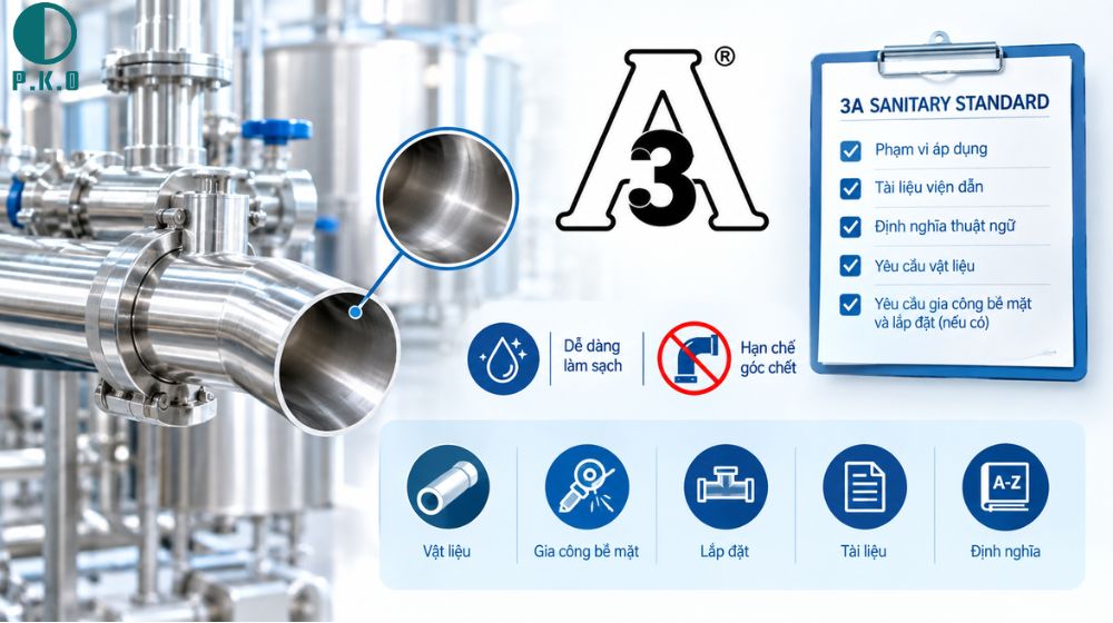 Tiêu chuẩn ống vi sinh 3A là gì