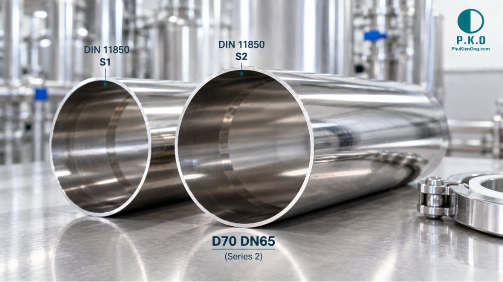 tiêu chuẩn ống vi sinh D70 là gì