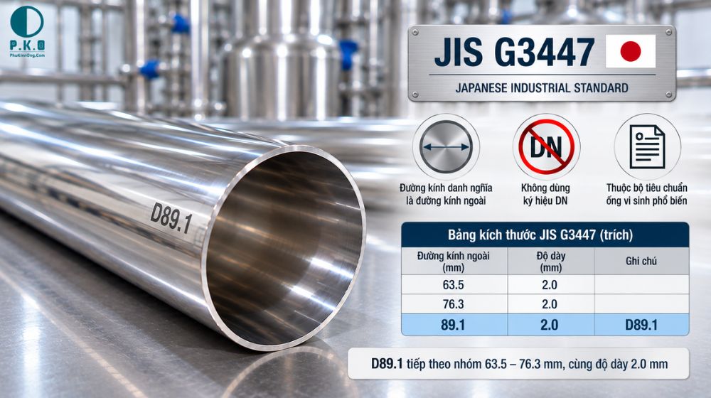 tiêu chuẩn ống vi sinh d89.1