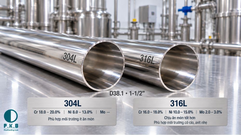 vật liệu ống vi sinh D38.1