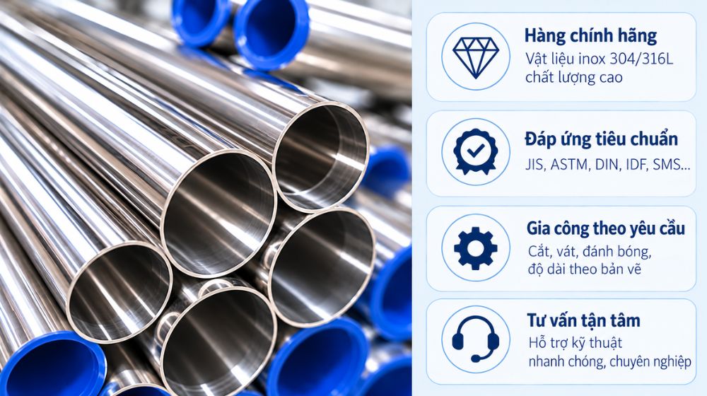 bắt buộc chọn ống đúc vi sinh